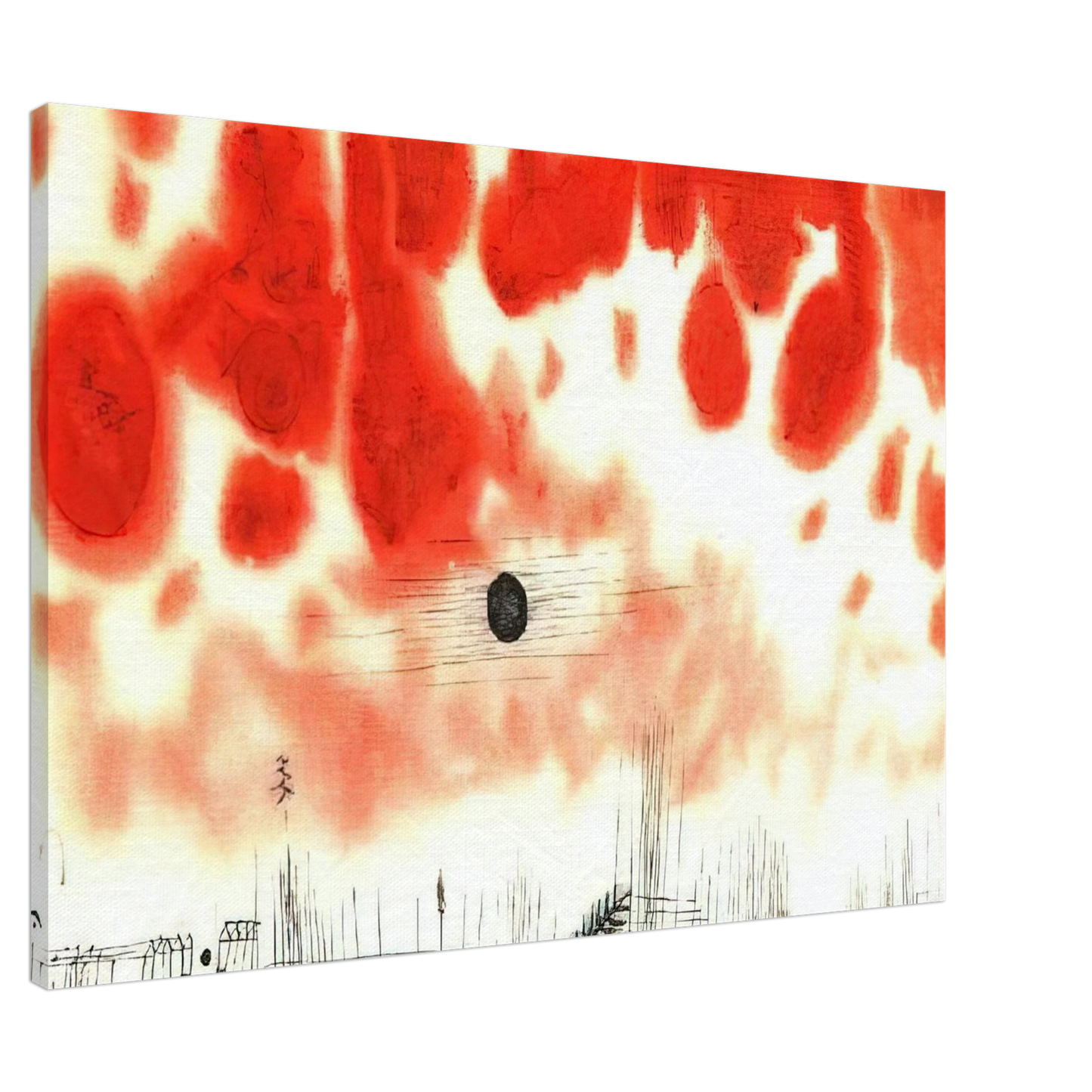 Paul Klee - CLOUDS OVER BOR 1940 Canvas - 20x30 cm / 8x12 inches-canvas