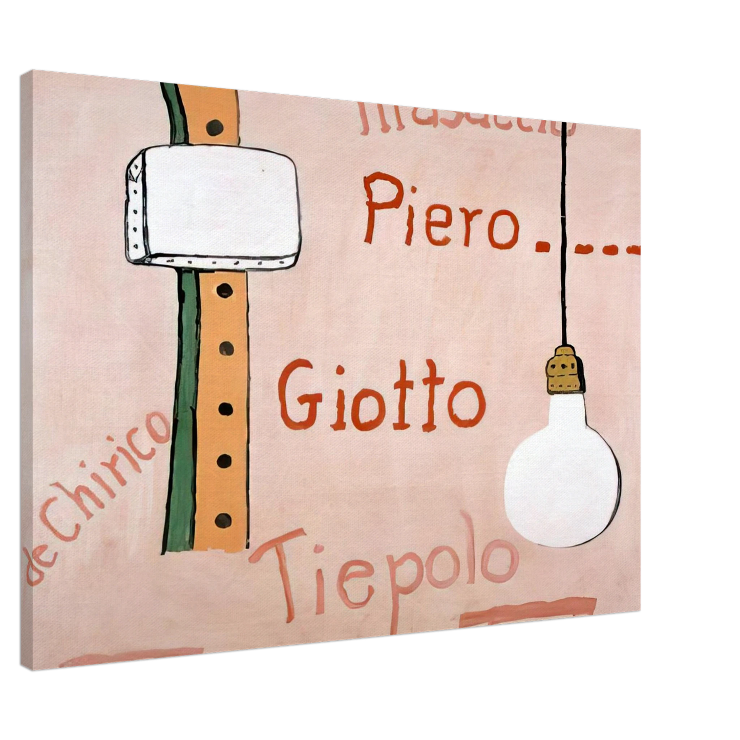 Philip Guston - PANTHEON 1973 Canvas - 20x30 cm / 8x12 inches-canvas