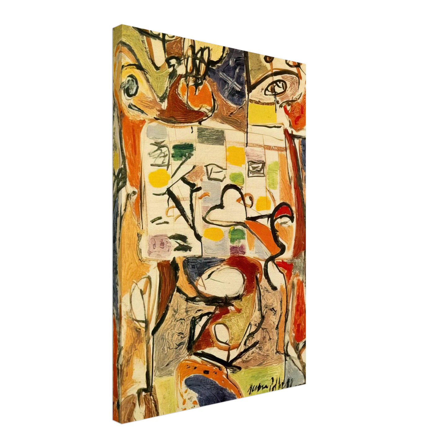 Jackson Pollock - THE TEA CUP Canvas - 40x60 cm / 16x24 inches-canvas