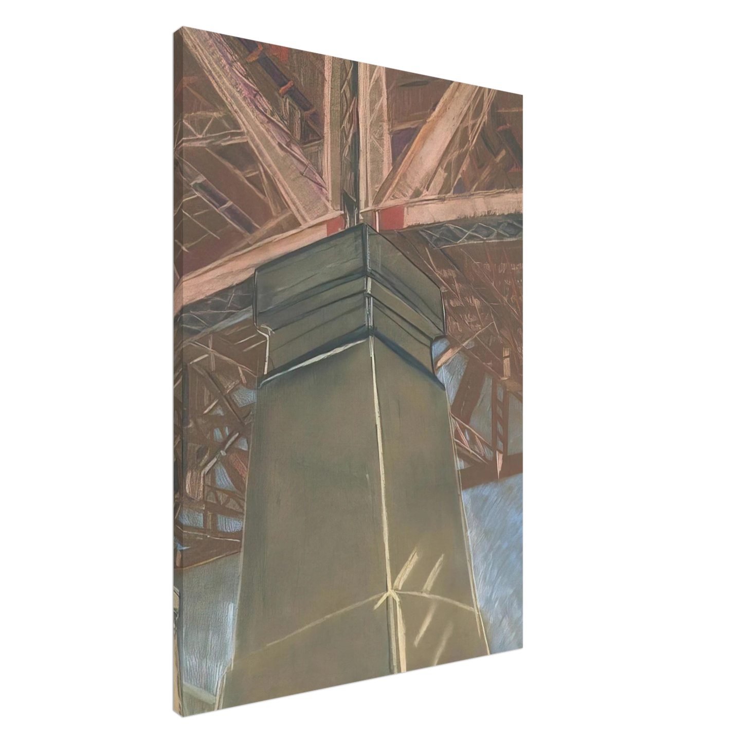 Grace Cossington Smith - Bridge pillar - 1929 Canvas - 20x30 cm / 8x12 inches-canvas