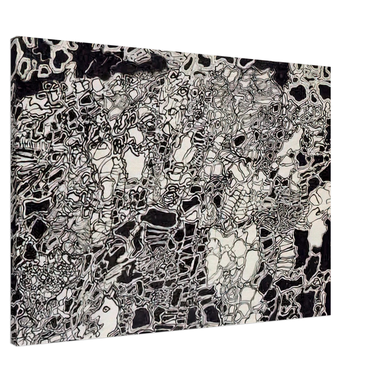 Jean Dubuffet - BRIGHT METEOR Canvas - 20x30 cm / 8x12 inches-canvas