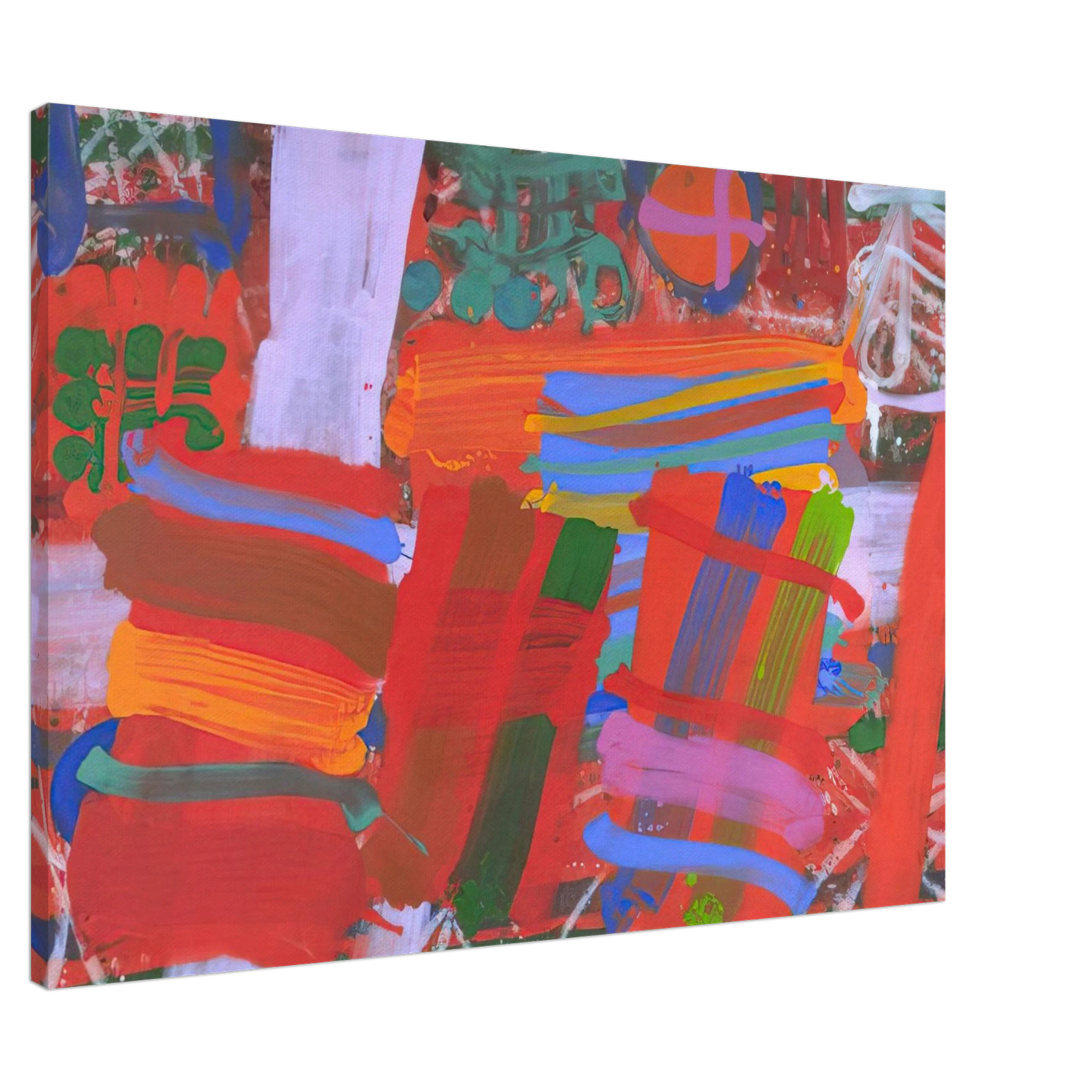 Albert Irvin - St. Germain - 1995 Canvas - 20x30 cm / 8x12 inches-canvas