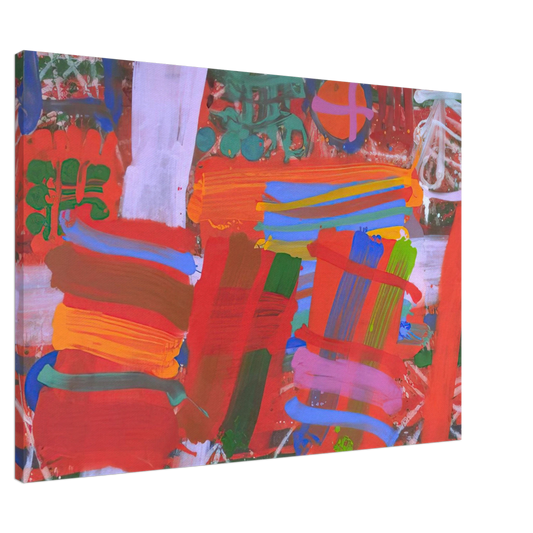 Albert Irvin - St. Germain - 1995 Canvas - 20x30 cm / 8x12 inches-canvas