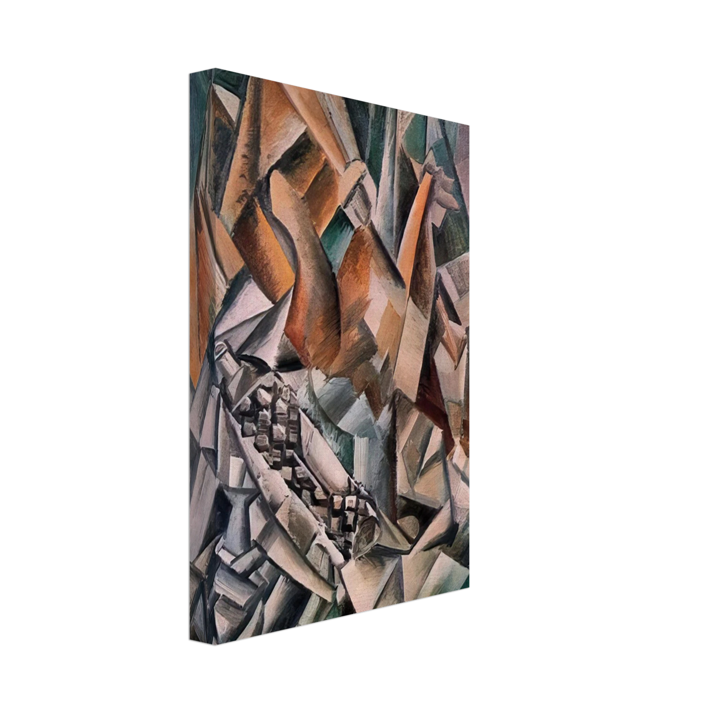 Pablo Picasso - Still life with bottle of Anis del Mono - 1909 Canvas - 70x100 cm / 28x40 inches-canvas