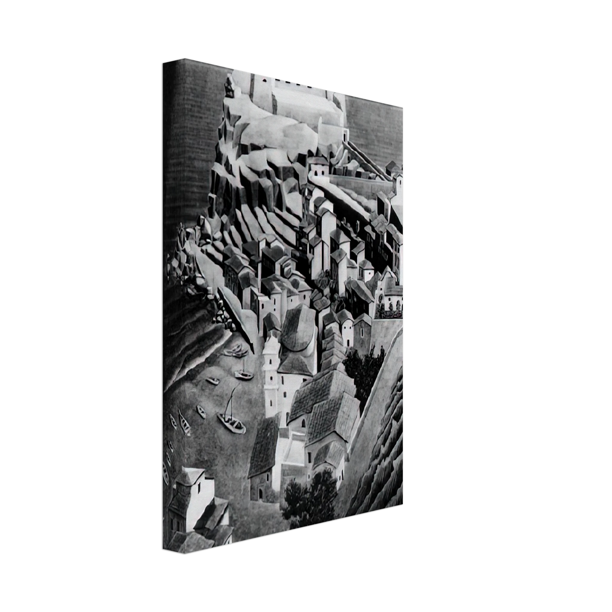 MC Escher - SCILLA CALABRIA JANUARY 1931 1931 Canvas - 70x100 cm / 28x40 inches-canvas