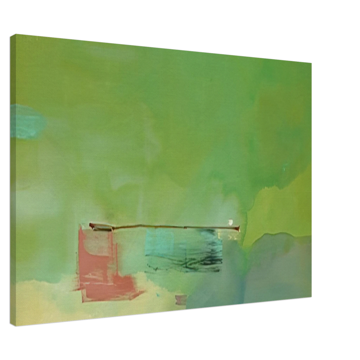 Helen Frankenthaler - Springscape - 1975 Canvas - 20x30 cm / 8x12 inches-canvas
