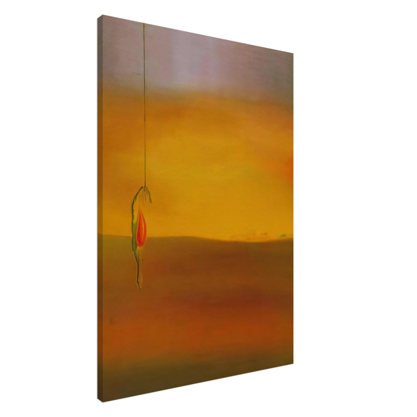 Salvador Dali - FRIED EGG ON THE PLATE WITHOUT THE PLATE 1932 Canvas - 20x30 cm / 8x12 inches-canvas