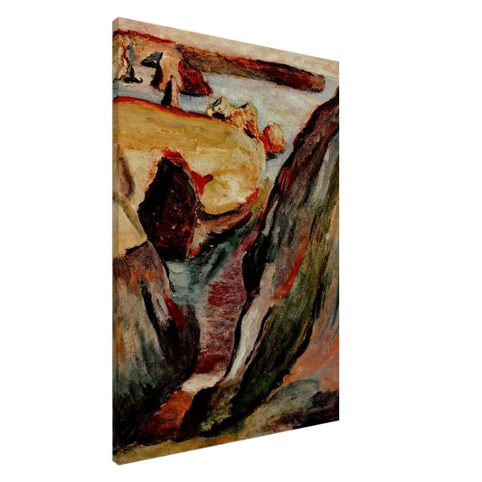 Henri Matisse - ROCHERS A BELLE ILE 1896 Canvas - 20x30 cm / 8x12 inches-canvas