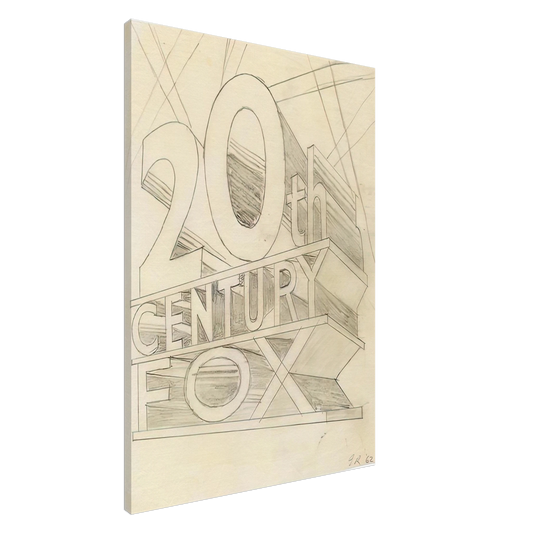 Edward Ruscha - TRADEMARK STUDY 3 1962 Canvas - 20x30 cm / 8x12 inches-canvas