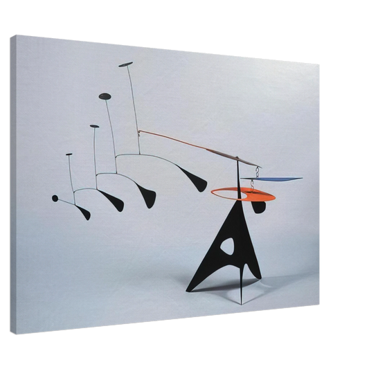 Alexander Calder - BLUE FEATHER 1948 Canvas - 20x30 cm / 8x12 inches-canvas
