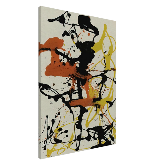 Jackson Pollock - NUMBER 26 1949 Canvas - 20x30 cm / 8x12 inches-canvas