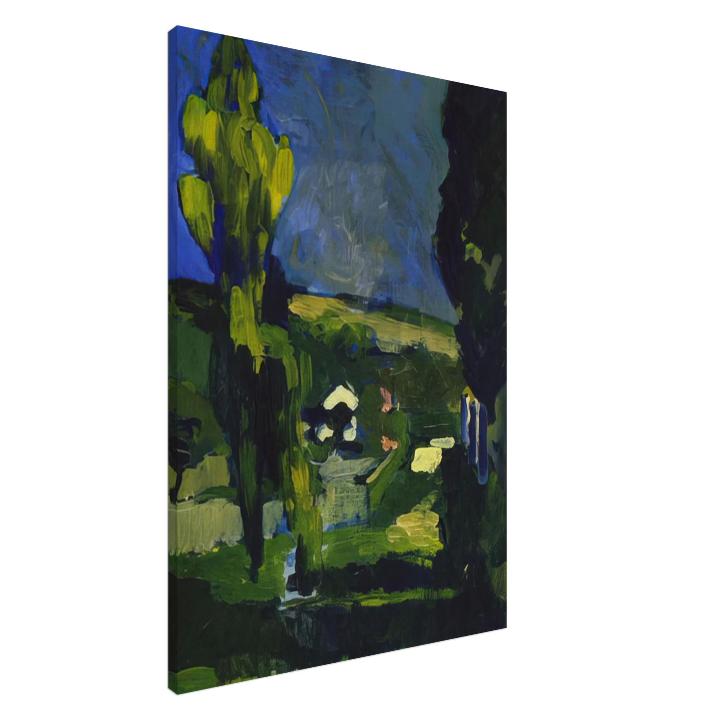 Andre Derain - POPLARS 1900 Canvas - 20x30 cm / 8x12 inches-canvas