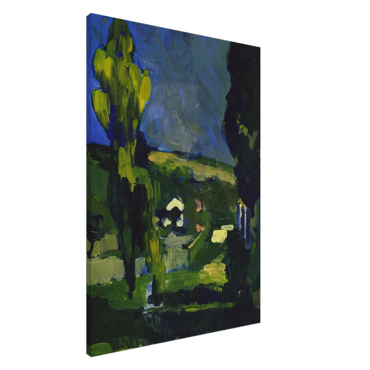 Andre Derain - POPLARS 1900 Canvas - 20x30 cm / 8x12 inches-canvas