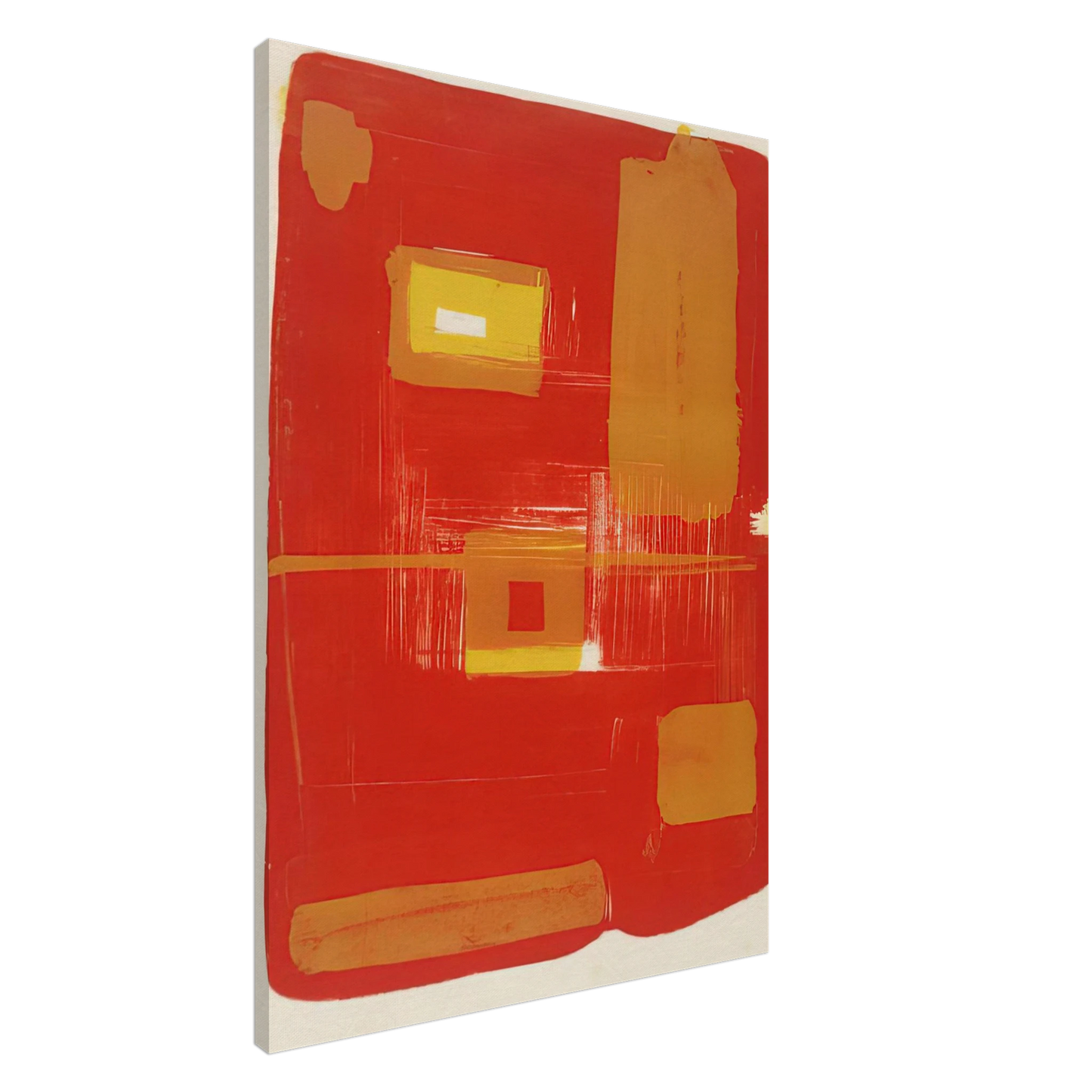 Patrick Heron - Red and Yellow Image - 1958 Canvas - 20x30 cm / 8x12 inches-canvas