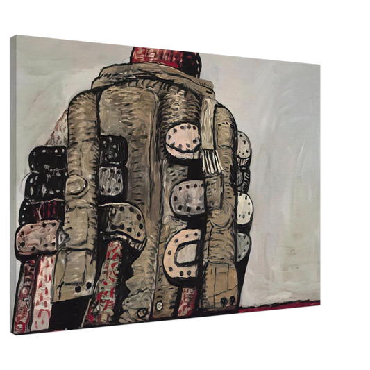 Philip Guston - BACK VIEW Canvas - 20x30 cm / 8x12 inches-canvas