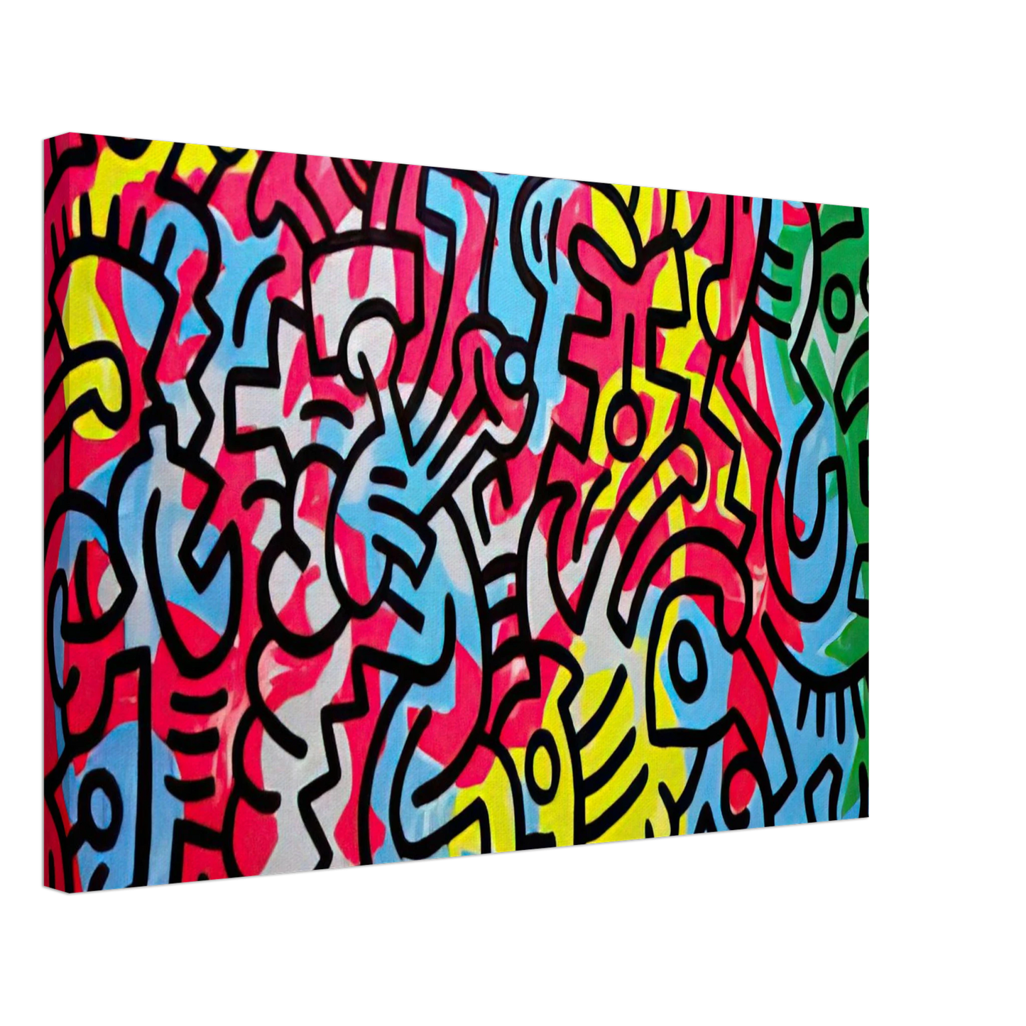 Keith Haring - UNTITLED 1987 Canvas - 40x60 cm / 16x24 inches-canvas
