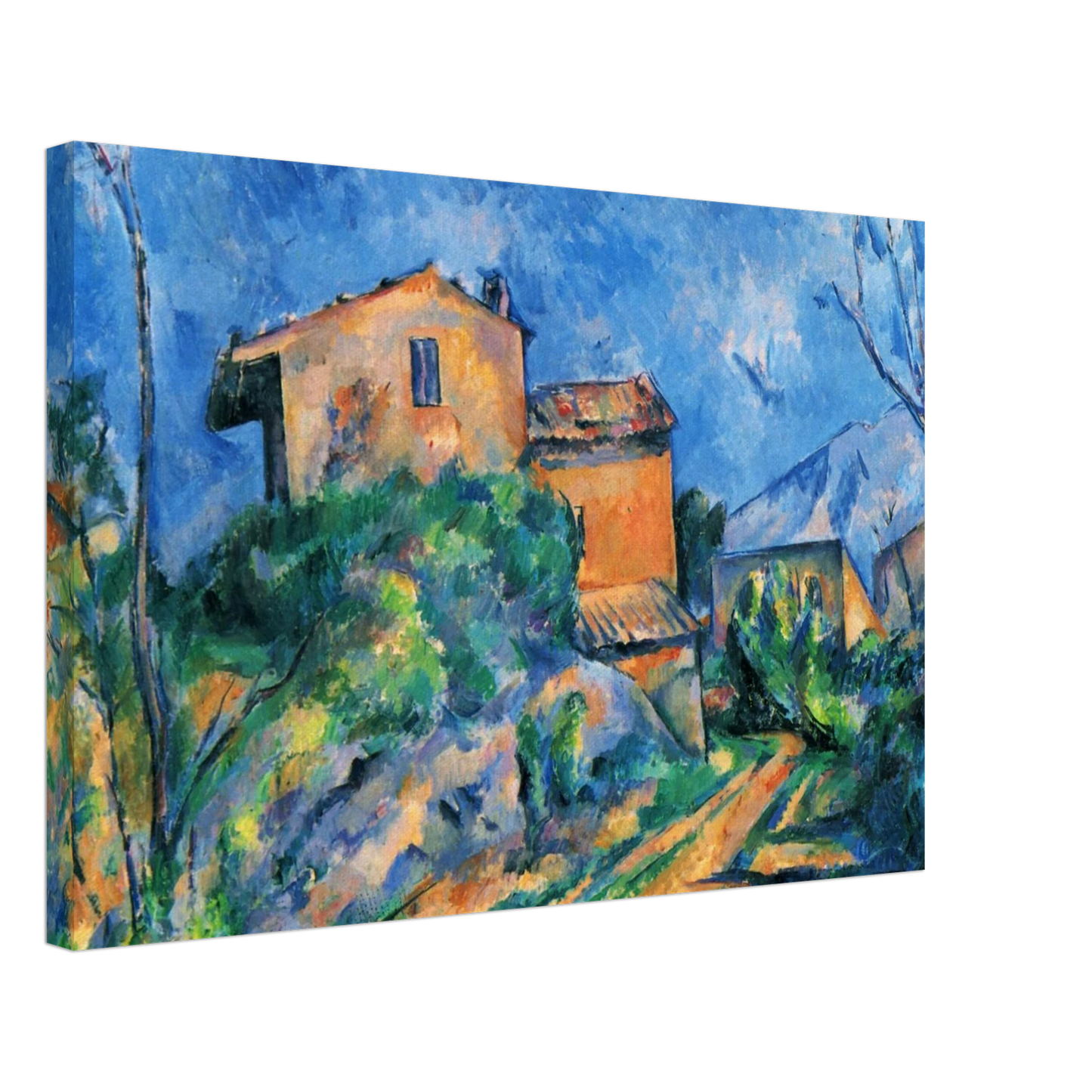 Paul Cezanne - Maison Maria with a View of Chateau Noir Canvas - 70x100 cm / 28x40 inches-canvas