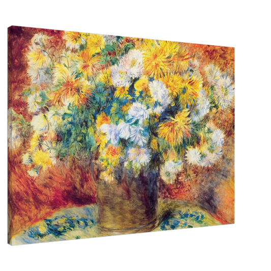 Pierre-Auguste Renoir - Chrysan the mums Canvas - 20x30 cm / 8x12 inches-canvas