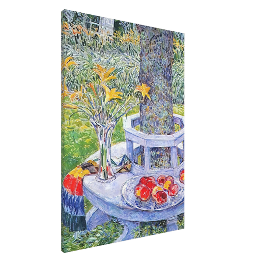 Childe Hassam - Mrs. Hassam's Garden at East Hampton Canvas - 20x30 cm / 8x12 inches-canvas