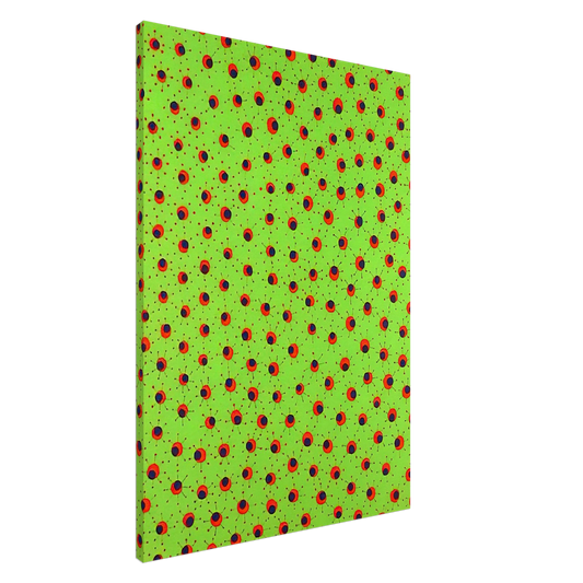 Yayoi Kusama - FIELDS IN SPRING 1988 Canvas - 20x30 cm / 8x12 inches-canvas