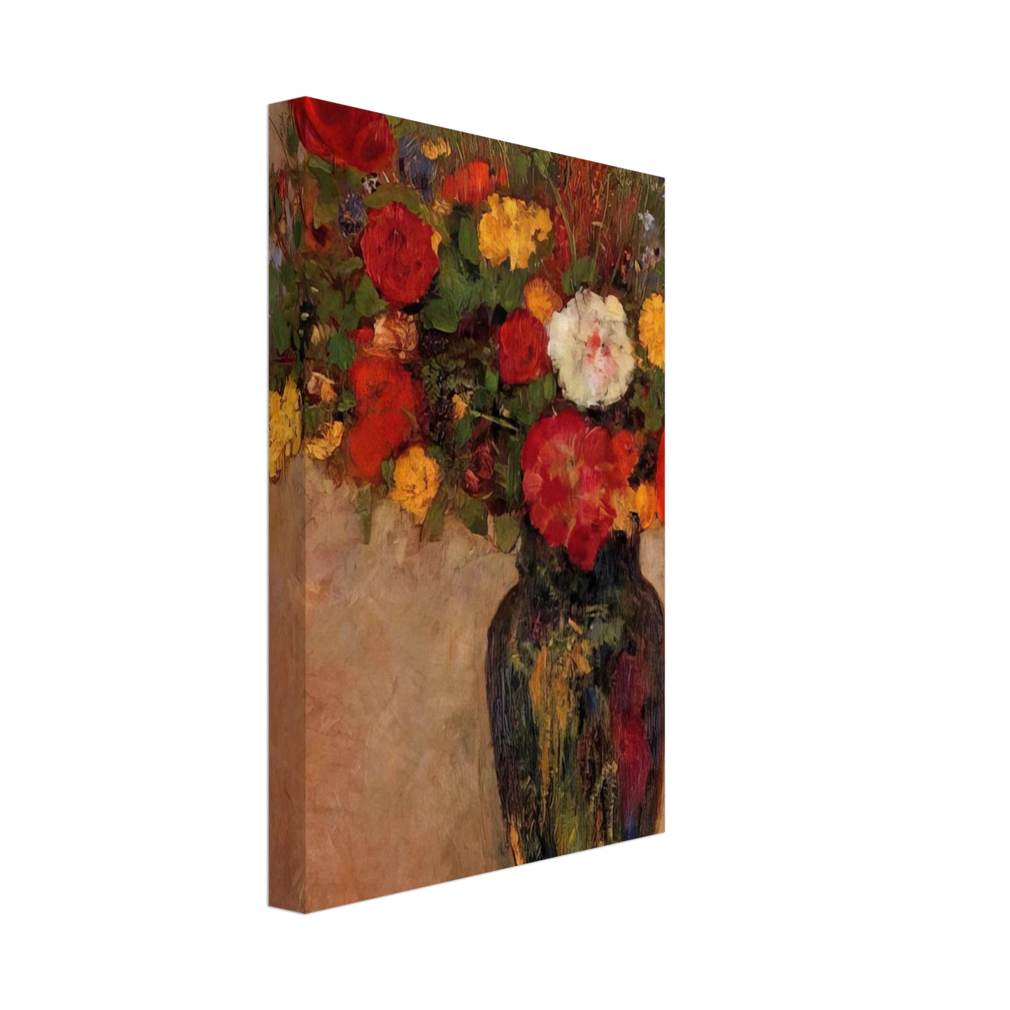 Odilon Redon - VASE OF FLOWERS 7 Canvas - 70x100 cm / 28x40 inches-canvas