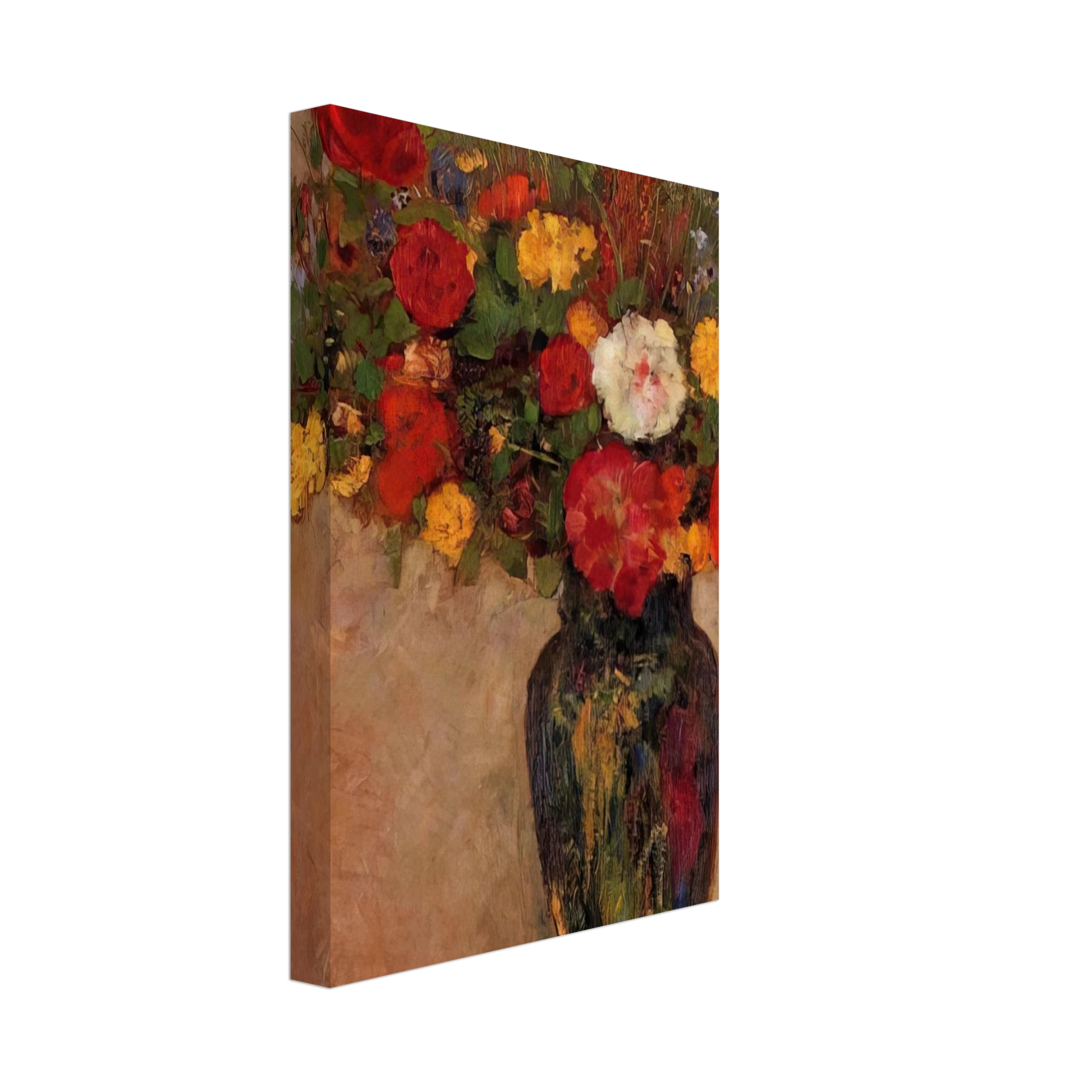 Odilon Redon - VASE OF FLOWERS 7 Canvas - 70x100 cm / 28x40 inches-canvas