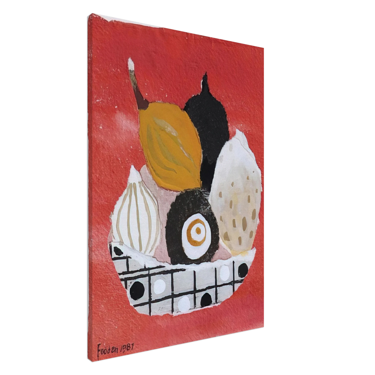 Mary Fedden - Still Life - 1981 Canvas - 20x30 cm / 8x12 inches-canvas