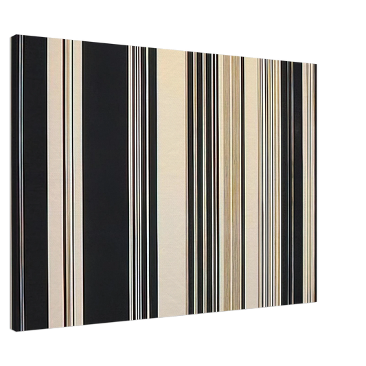 Gene Davis - Black Panther - 1970 Canvas - 20x30 cm / 8x12 inches-canvas