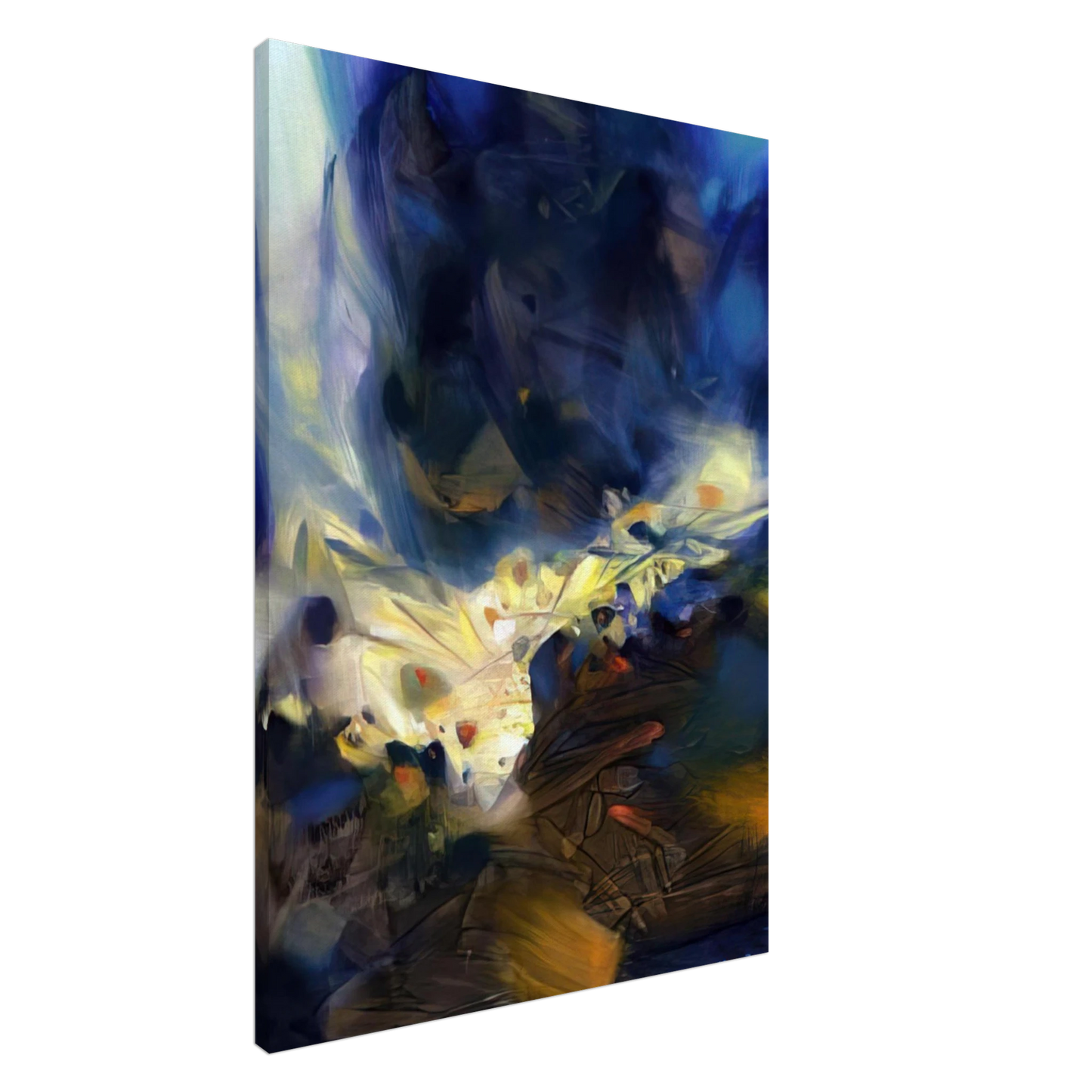 Chu teh Chun - LE SOUFFLE QUI LIBERE LA MATIERE 2006 Canvas - 20x30 cm / 8x12 inches-canvas