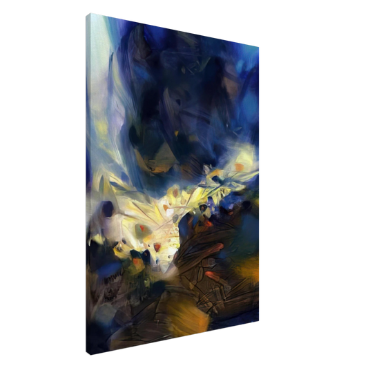 Chu teh Chun - LE SOUFFLE QUI LIBERE LA MATIERE 2006 Canvas - 20x30 cm / 8x12 inches-canvas