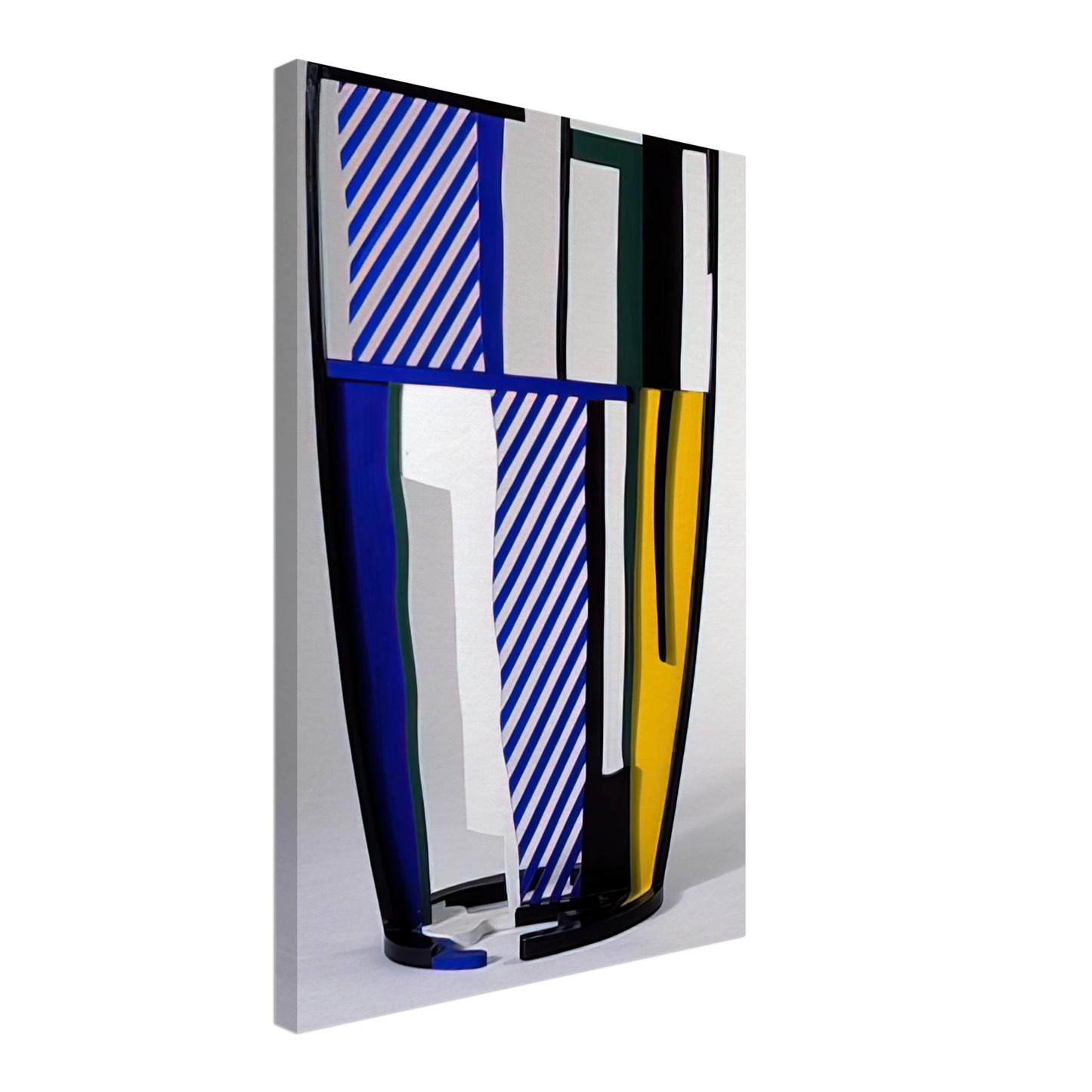 Roy Lichtenstein - GLASS IV 1977 Canvas - 40x60 cm / 16x24 inches-canvas