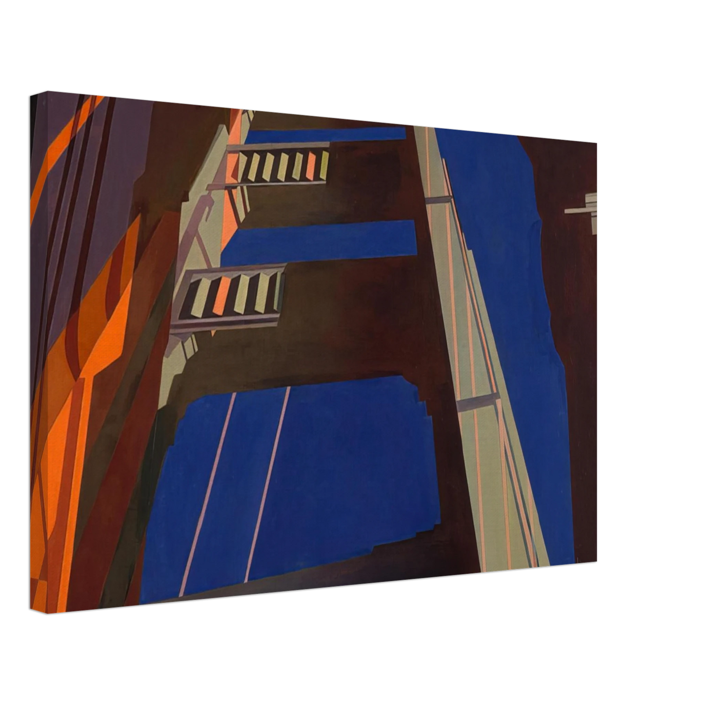 Charles Sheeler - Golden Gate - 1955 Canvas - 70x100 cm / 28x40 inches-canvas