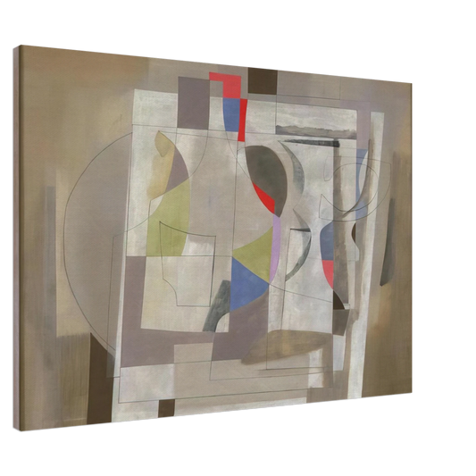 Ben Nicholson - Feb 2-54 - 1954 Canvas - 20x30 cm / 8x12 inches-canvas