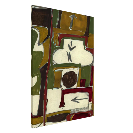 Will Barnet - Untitled - 1956 Canvas - 20x30 cm / 8x12 inches-canvas