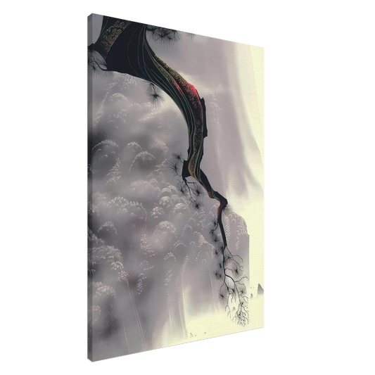 Eyvind Earle - Through the Fog Canvas - 20x30 cm / 8x12 inches-canvas