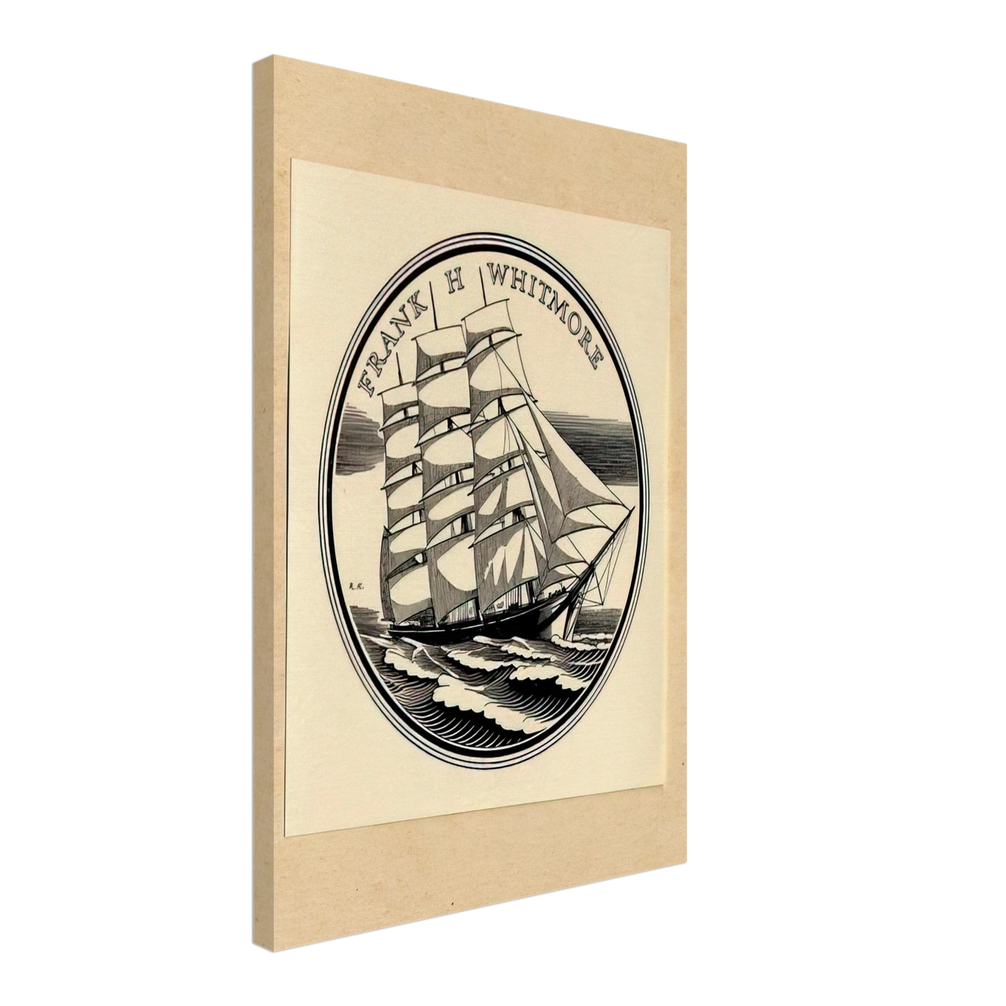 Rockwell Kent - Illustration to Frank H. Whitmore Canvas - 70x100 cm / 28x40 inches-canvas