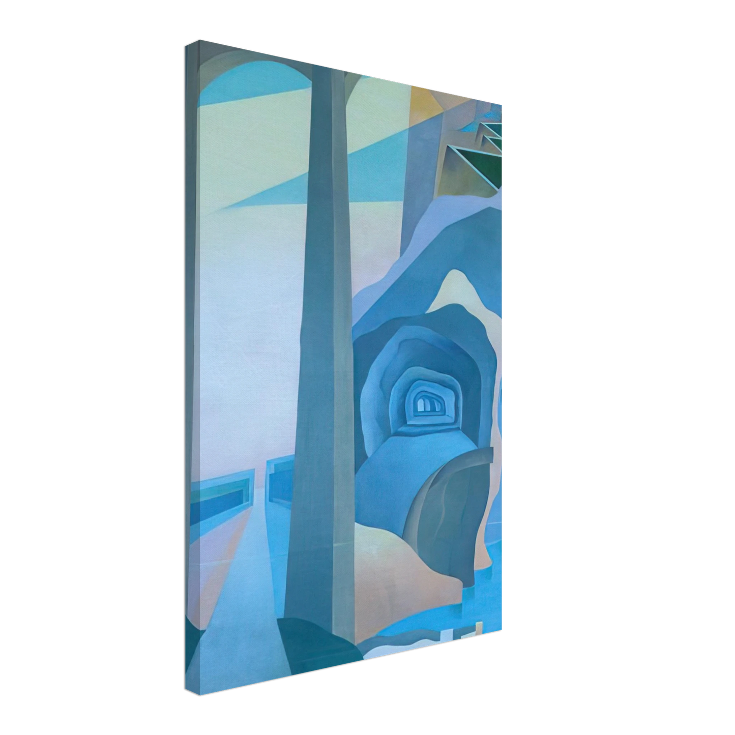 Benedetta Cappa - Synthesis of Overland Communications - 1933 - 1934 Palermo, Sicily, Italy Canvas - 40x60 cm / 16x24 inches-canvas