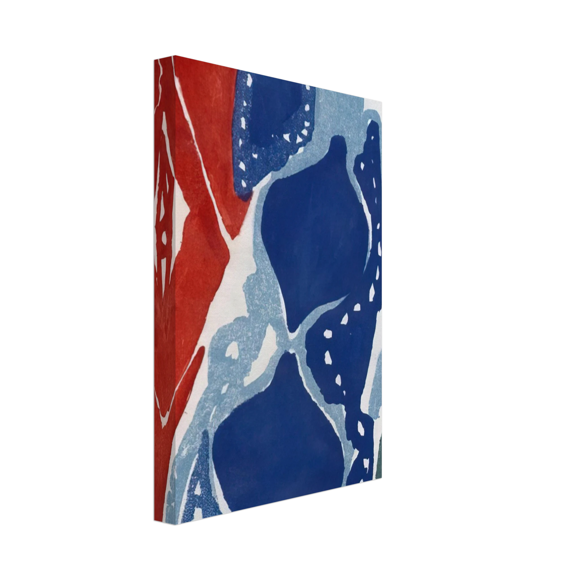 Ernst Wilhelm Nay - Farbaquatinta 1965-7 - 1965 Canvas - 40x60 cm / 16x24 inches-canvas