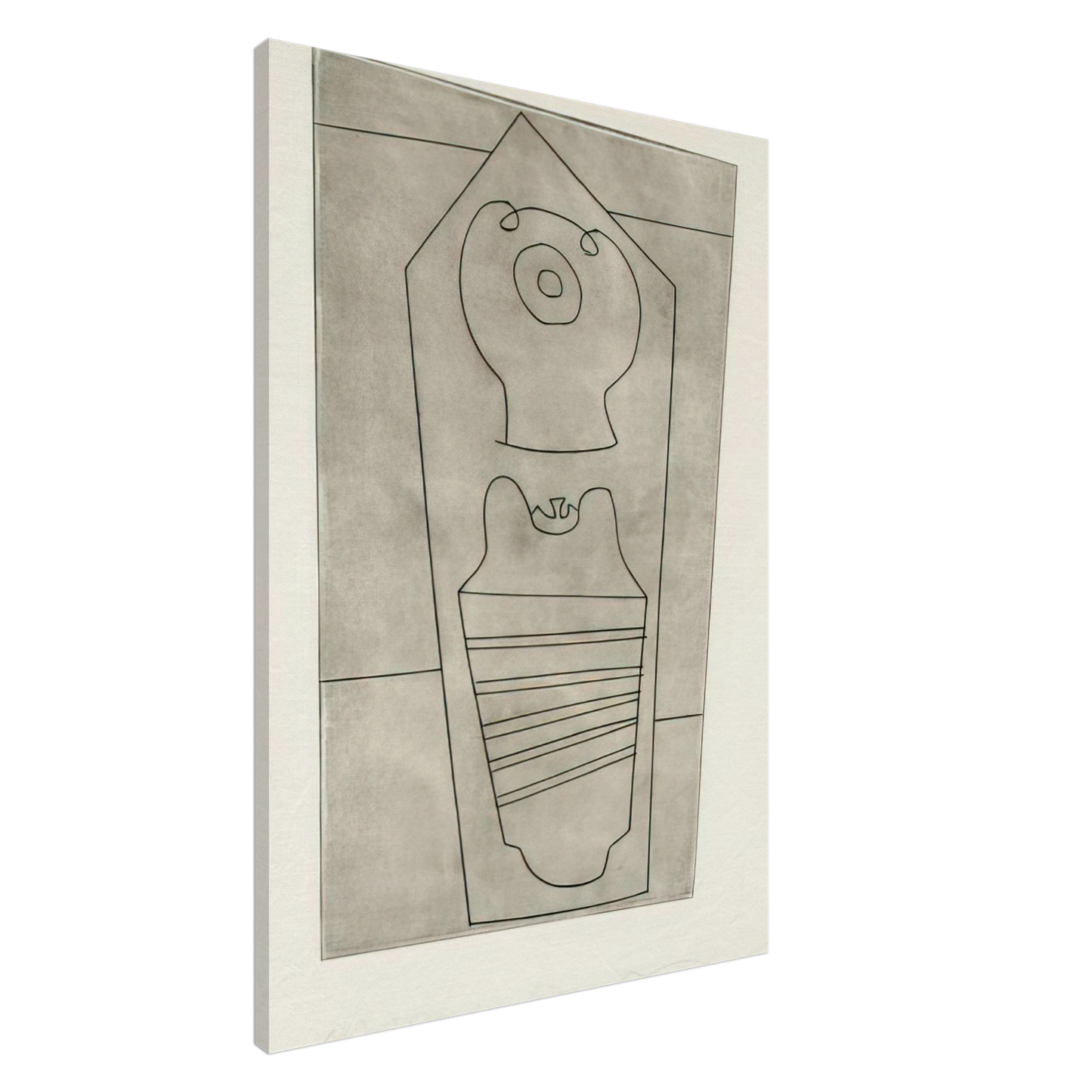 Ben Nicholson - Turkish form - 1967 Canvas - 20x30 cm / 8x12 inches-canvas