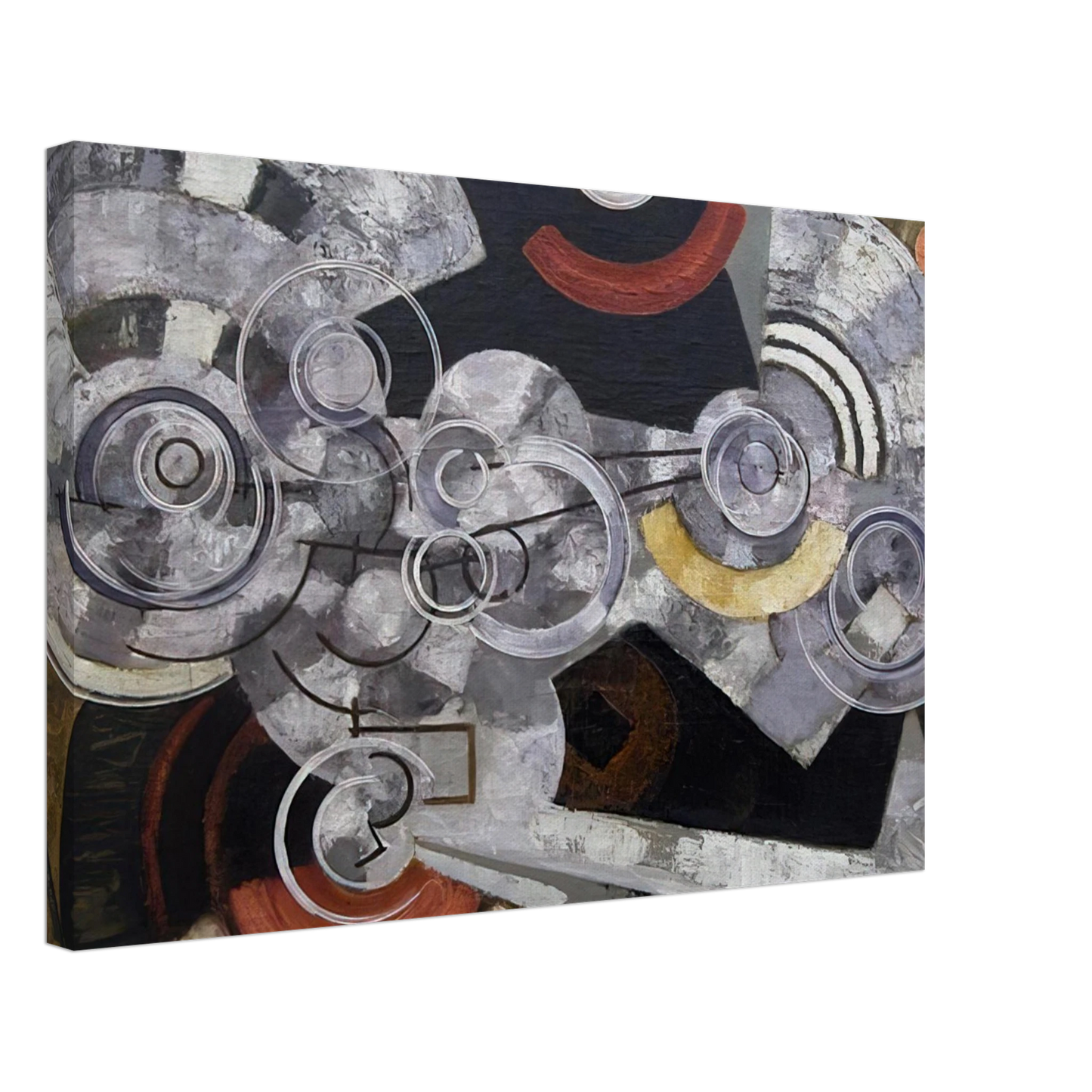 Frantisek Kupka - Fanny Machine - The machinery Canvas - 40x60 cm / 16x24 inches-canvas