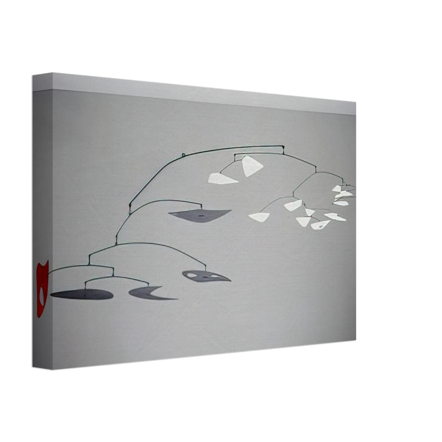 Alexander Calder - 1 RED 4 BLACK PLUS X WHITE 1947 Canvas - 40x60 cm / 16x24 inches-canvas