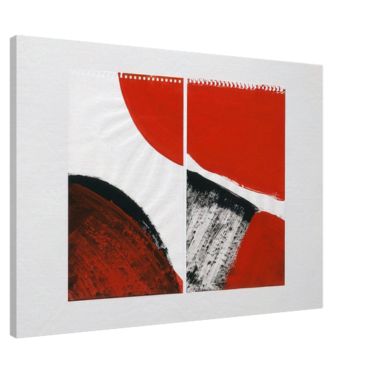 Blinky Palermo - WHO KNOWS THE BEGINNING AND WHO KNOWS THE END II 1976 Canvas - 20x30 cm / 8x12 inches-canvas