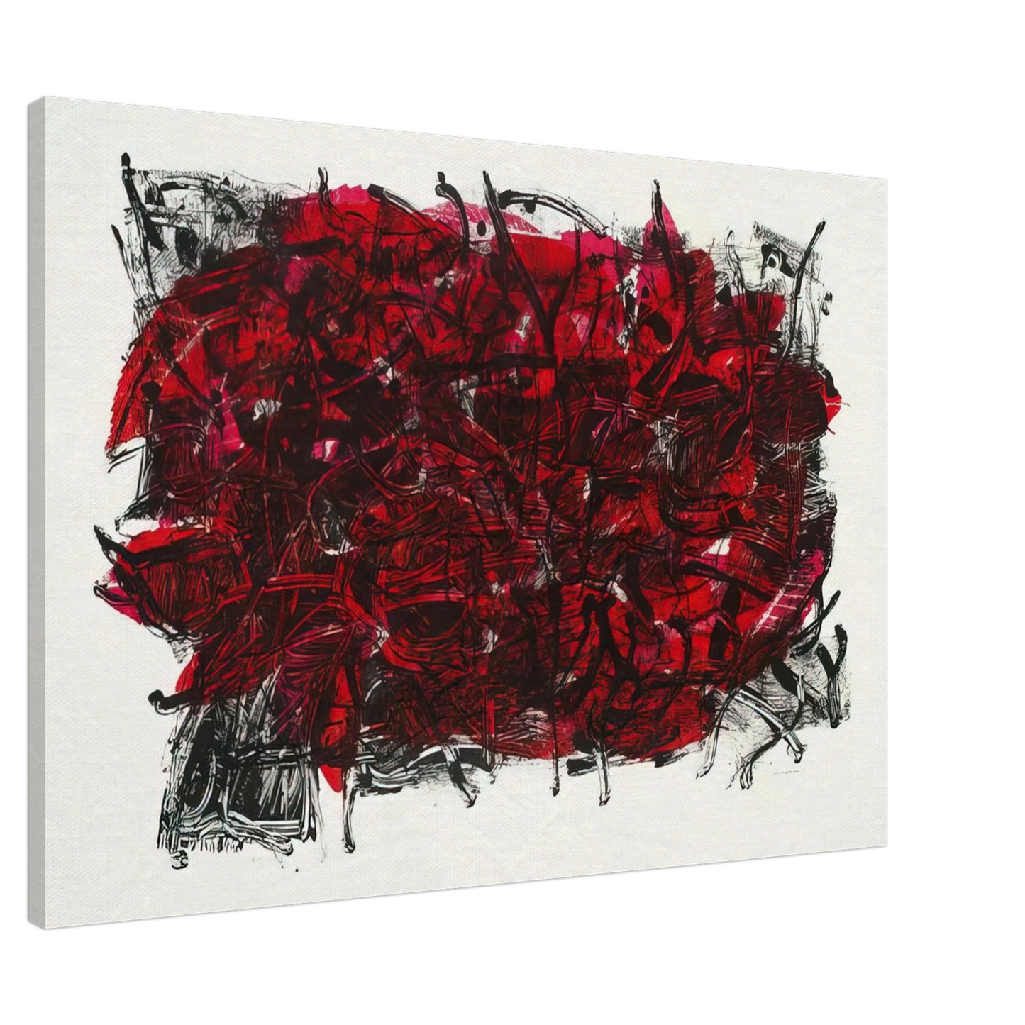 Jean-Paul Riopelle - Leaves III 1967 Canvas - 20x30 cm / 8x12 inches-canvas
