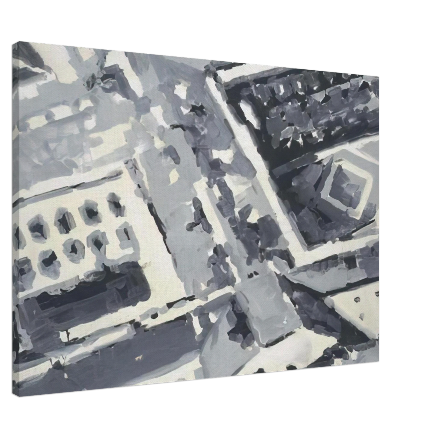 Gerhard Richter - TOWNSCAPE M1 1968 Canvas - 20x30 cm / 8x12 inches-canvas