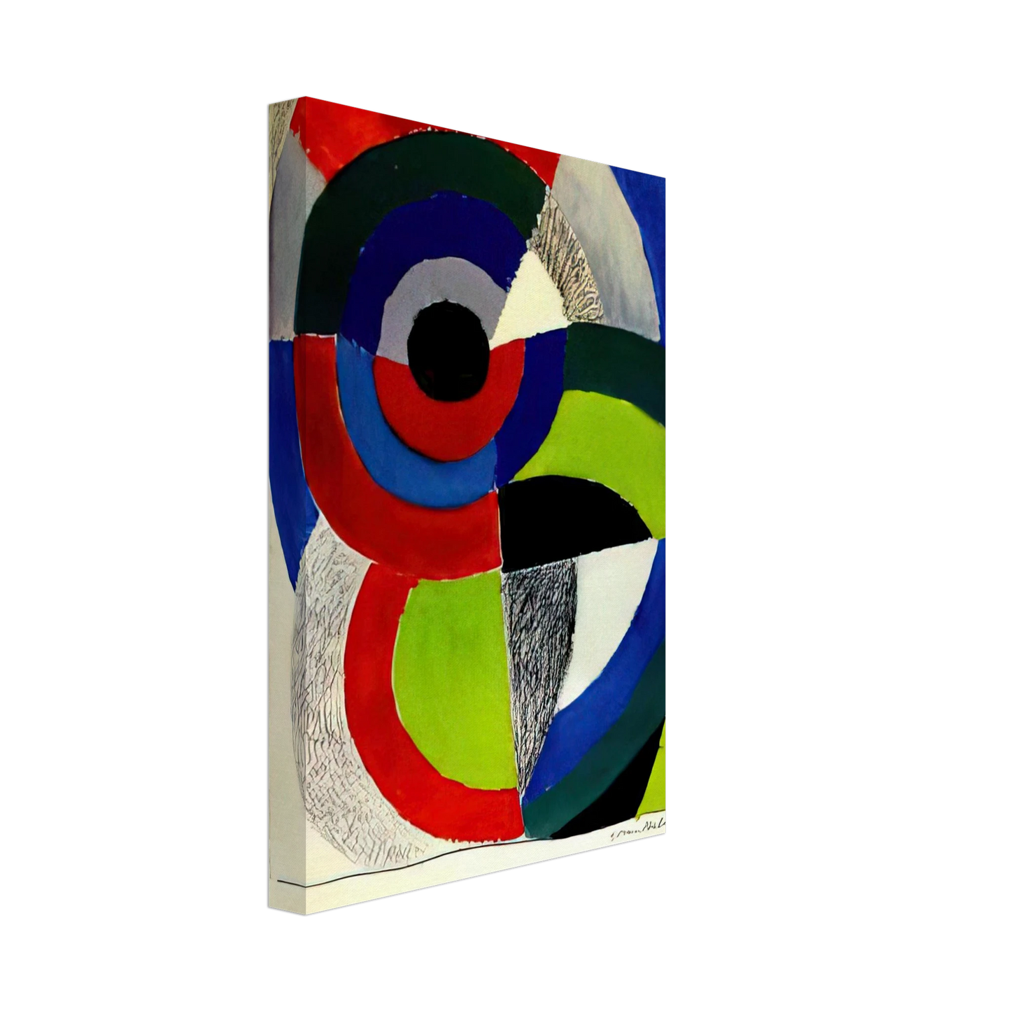 Sonia Delaunay - REVOLUTION AFFICHE Canvas - 40x60 cm / 16x24 inches-canvas