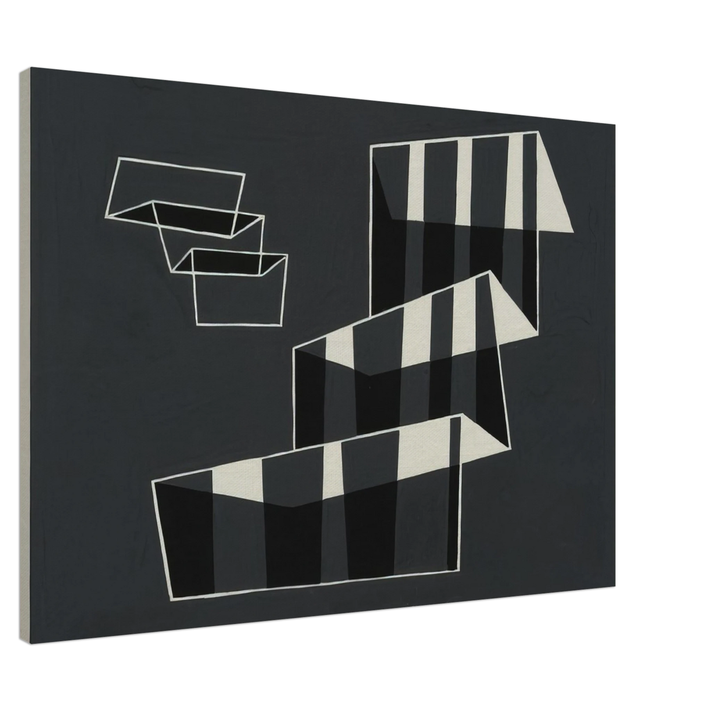 Josef Albers - STEPS 1932 Canvas - 20x30 cm / 8x12 inches-canvas