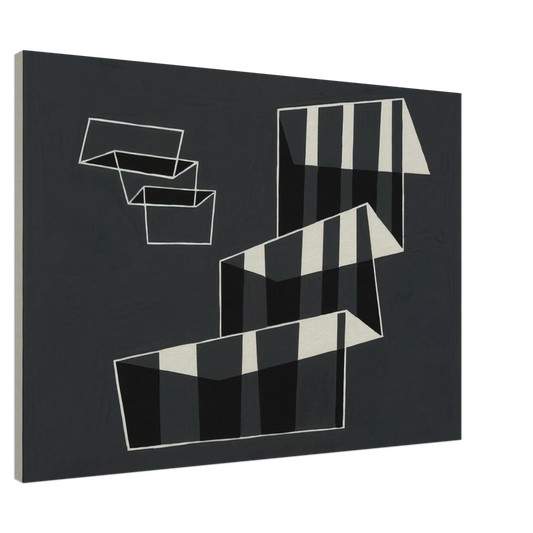 Josef Albers - STEPS 1932 Canvas - 20x30 cm / 8x12 inches-canvas