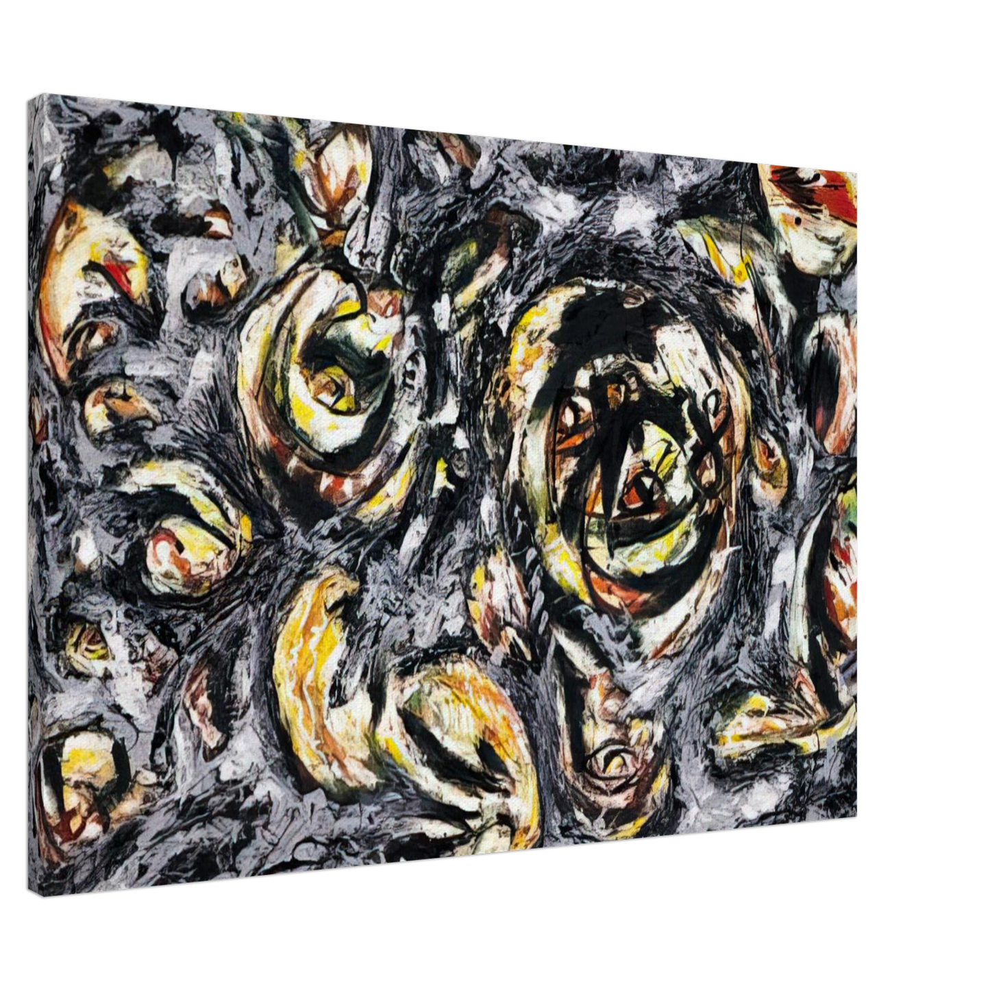 Jackson Pollock - OCEAN GREYNESS 1953 Canvas - 20x30 cm / 8x12 inches-canvas