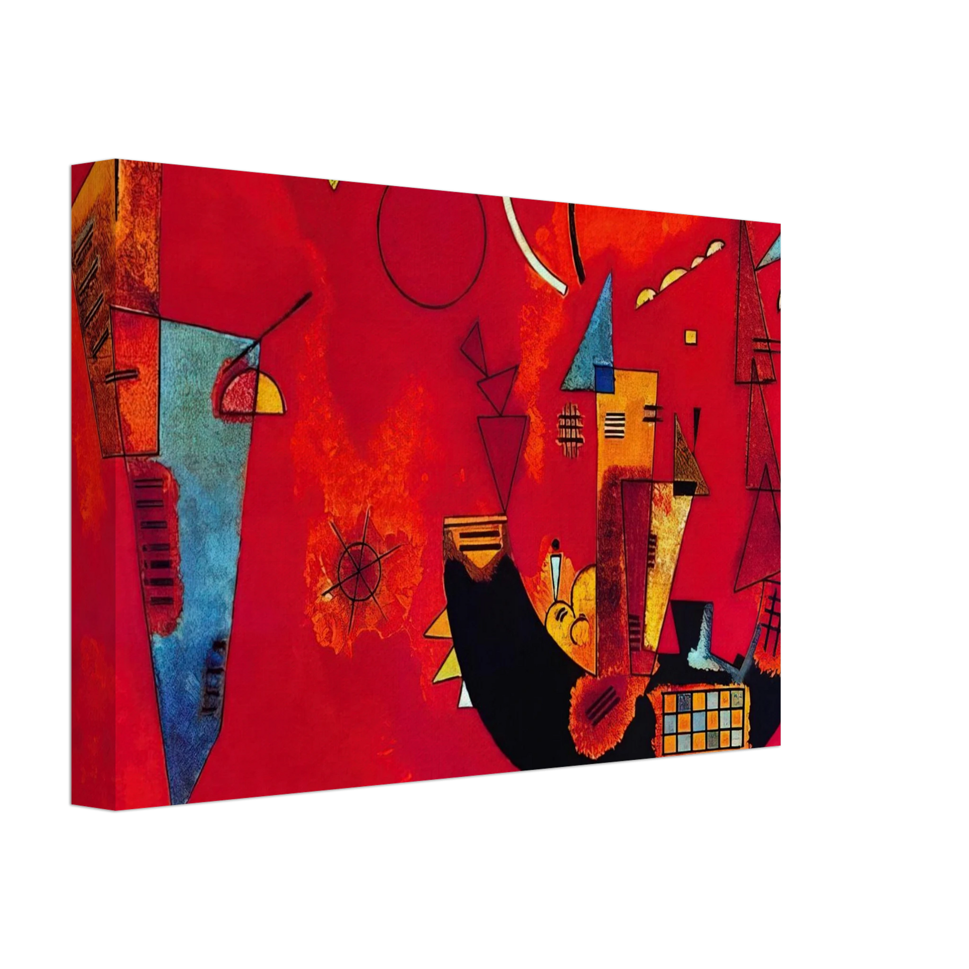 Wassily Kandinsky - MIT UND GEGEN 1929 Canvas - 40x60 cm / 16x24 inches-canvas