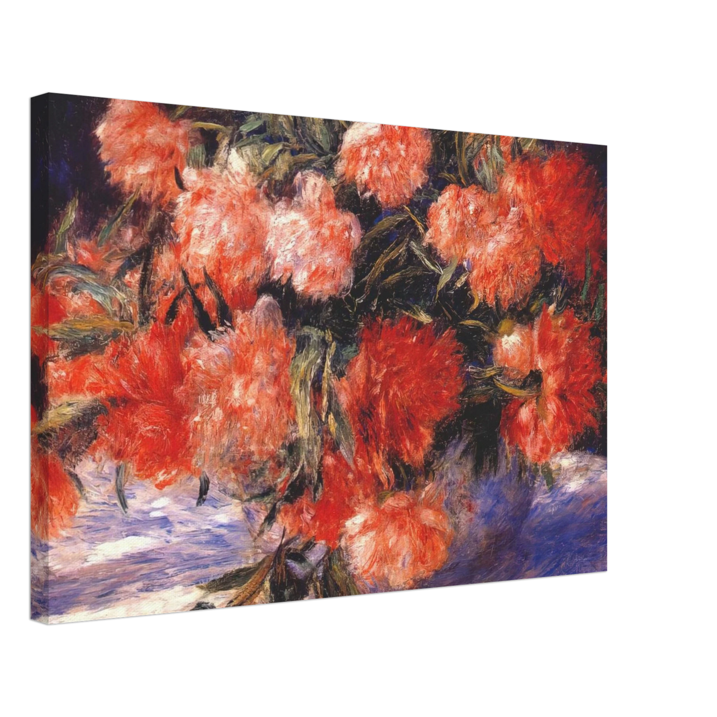Pierre-Auguste Renoir - Peonies Canvas - 70x100 cm / 28x40 inches-canvas